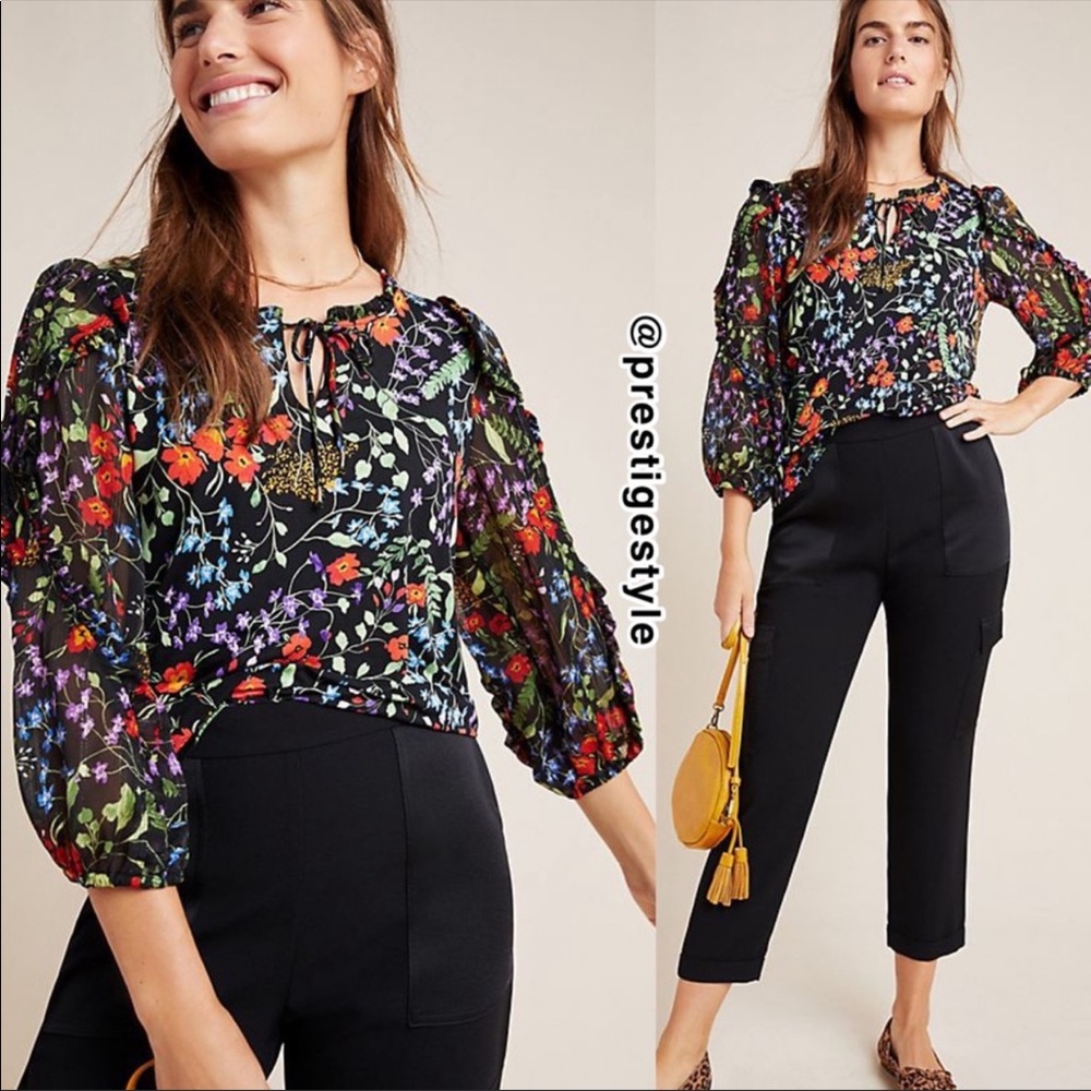 NWT ANTHROPOLOGIE Maeve Jacquin Peasant Blouse - Picture 4 of 4